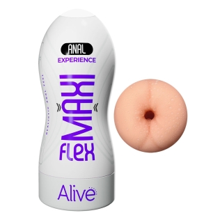 Мастурбатор у колбі Анус тілесного кольору Alive Maxi Flex