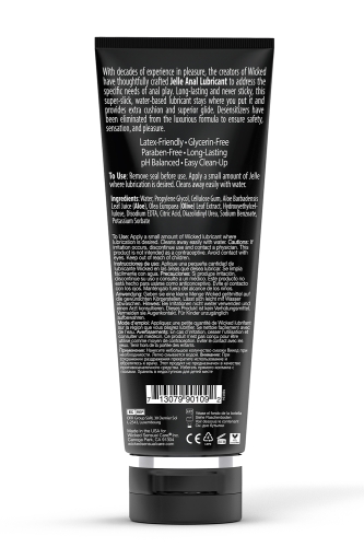 Анальный лубрикант на водной основе Wicked Sensual Care Jelle anal lubricant 240 мл - 3