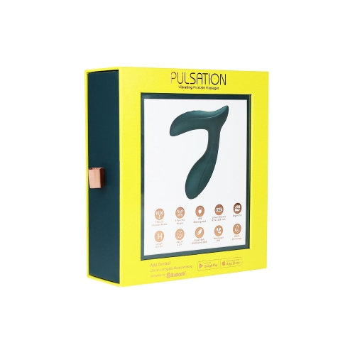 Смарт вибромассажер простаты бирюзового цвета Adrien Lastic Pulsation - 10