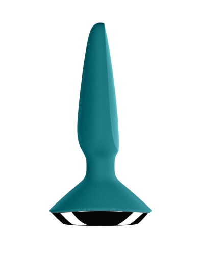 Анальна вібропробка блакитна Satisfyer Plug-ilicious 1 Petrol - 2