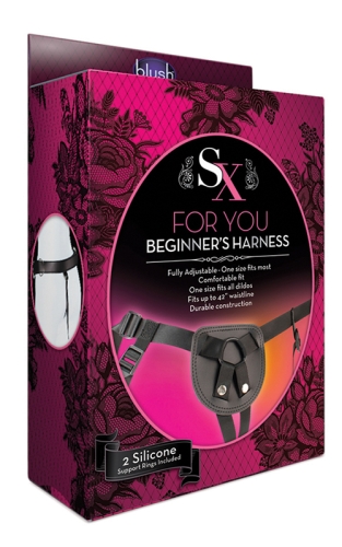 Трусики для страпона чорні SX HARNESS-FOR YOU BEGINNERS HARNESS - 2