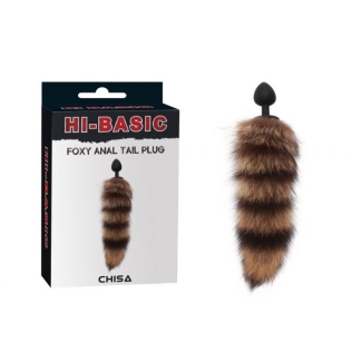 Анальная пробка силиконовая с хвостом Лисички Chisa Foxy Anal Tail Plug