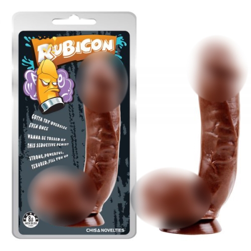Фаллоимитатор на присоске для мастурбации коричневого цвета Chisa Thrust Her Penis - 1