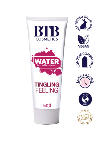 Лубрикант з поглинаючим ефектом на водній основі Attraction BTB Water based tingling effect lubricant 100 мл - 2