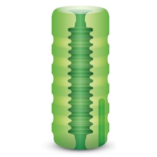 Мастурбатор для мужчин с вибропулей зеленого цвета Zolo Original Squeezable Vibr Stroker