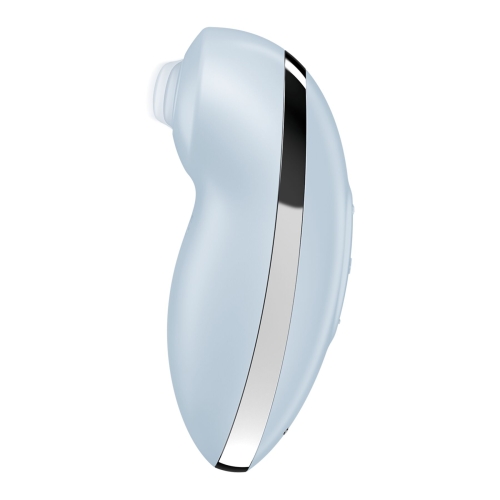 Вібратор Пульсатор для стимуляції клітора блакитного кольору Satisfyer Tap &amp;amp; Climax 2 - 2