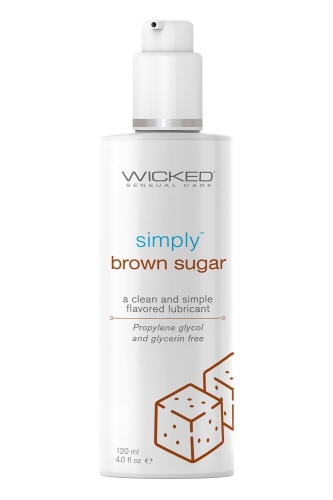 Оральний лубрикант на водній основі зі смаком коричневого цукру Wicked Sensual Care 120 мл - 1