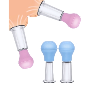 Вакуумные помпы для сосков розовые и голубые по 2 штуки Lollipop pump 