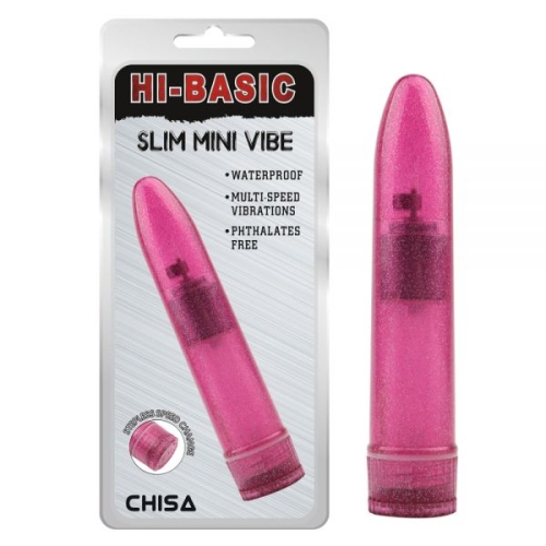 Кліторальний стимулятор пластиковий рожевого кольору Chisa Slim Mini - 1