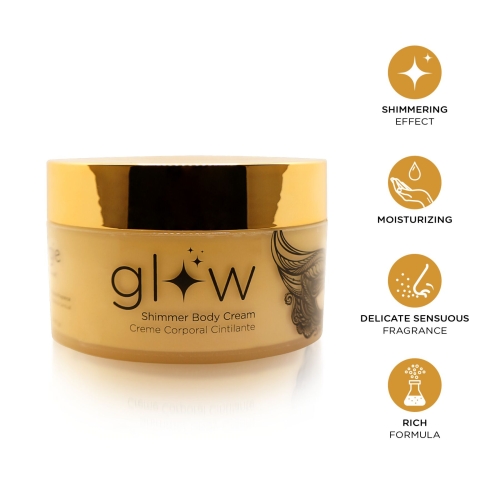 Крем шимер для тела с эффектом увлажнения Orgie Glow Shimmering Body Cream 250 мл - 4