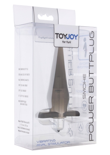 Анальний вібратор сірого кольору Toy Joy Power Buttplug - 6