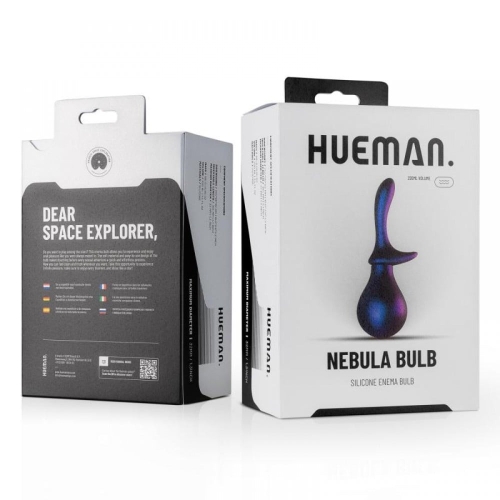 Анальный душ силиконовый фиолетовый Hueman Nebula Bulb - 5