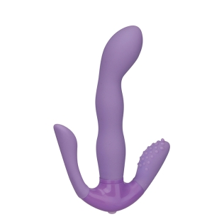 Вібромасажер 3 в 1 анус, точка G, і клітор фіолетовий PROPOSITION G-SPOT STIMULATOR