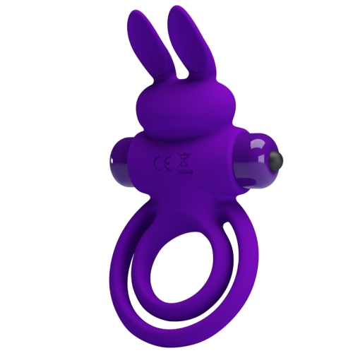 Ерекційне кільце на член із подвійним кільцем фіолетове Lybaile PRETTY LOVE Penis Ring - 2