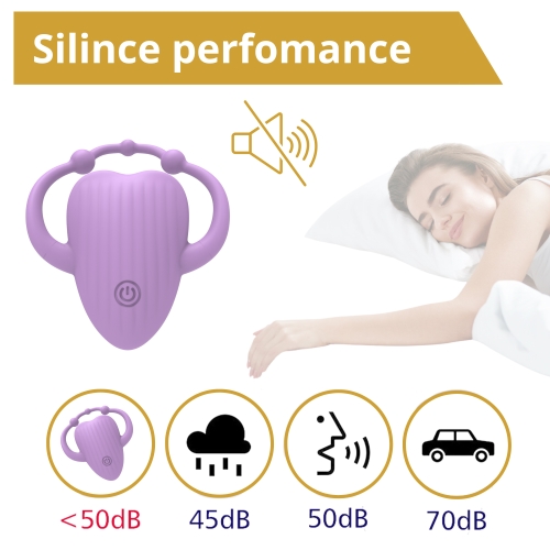 Смарт вібротрусики для клітора рожевого кольору Erospace Sweet Play Vibrating Massager APP Controlled A5 - 5