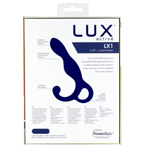 Вібромасажер простати темно синього кольору Lux Active LX1 Anal Trainer - 5