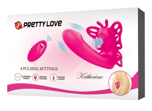 Силіконовий багатофункціональний вібратор для точки G і клітора Pretty Love Katherine Magenta - 9