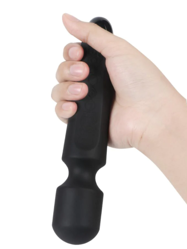 Вибромассажер Ванд универсальный в виде микрофона черного цвета Xise AV vibrating wand - 3