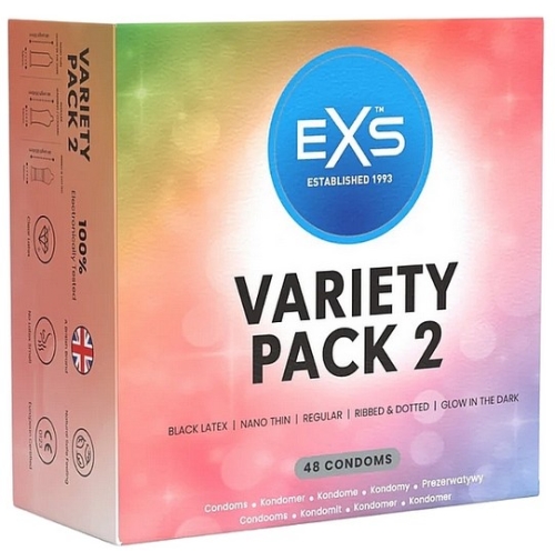 Презервативы из латекса разных видов EXS Variety Pack 2 48 штук - 1