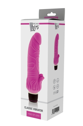 Вибромассажер силиконовый розовый Dream toys Purrfect silicone classic - 2