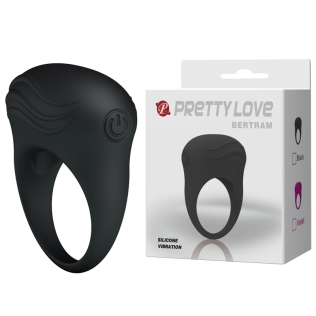 Эрекционное виброкольцо на член черное Lybaile PRETTY LOVE Bertram 
