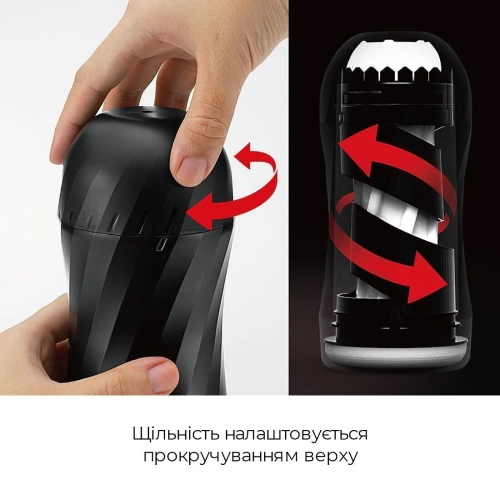 Мастурбатор Tenga Air-Tech TWIST Ripple Blue Тенга - 4