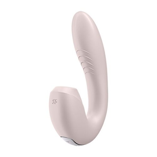 Вакуумний вібростимулятор для клітора і зони G силіконовий рожевий Satisfyer Sunray - 1