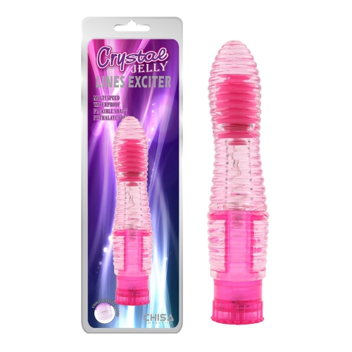 Вібратор гелевий рожевий Chisa Lines Exciter - 1