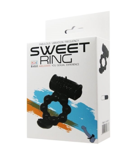 Ерекційне кільце для продоения ерекції члена з вібрацією Sweet Ring - 8