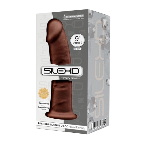 Фаллоимитатор реалистичный двухслойный на присоске коричневого цвета SilexD Oscar - 3