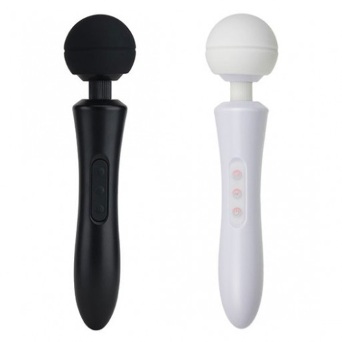 Вібромасажер Ванд у формі мікрофону Пульсатор чорного кольору Boss series Massager Ultra Powerful - 4