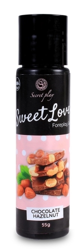 Оральний лубрикант на водній основі зі смаком шоколаду з горіхами Secret Play Sweet Love 60 мл - 2