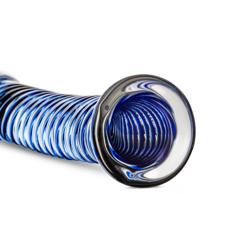 Скляний фалос ребристий Gildo Glass Dildo No. 5 - 4