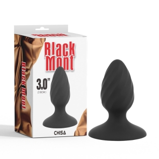 Анальная пробка на присоске черного цвета Chisa Anal Control Stuffer