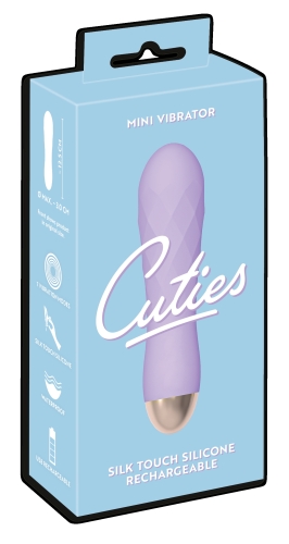 Міні вібратор із незвичайною текстурою фіолетового кольору Cuties Mini Vibrator - 5