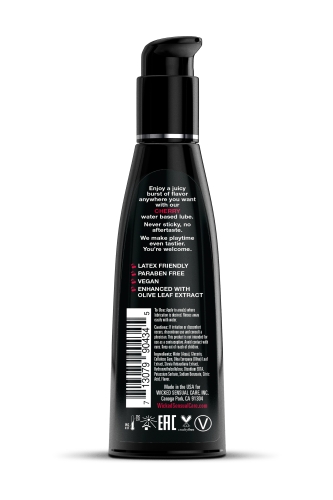 Оральный лубрикант на водной основе со вкусом вишни Wicked Sensual Care Аqua 120 мл - 2