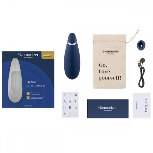 Безконтактний кліторальний стимулятор вакуумом Колір Чорниця Womanizer Premium 2 - 14