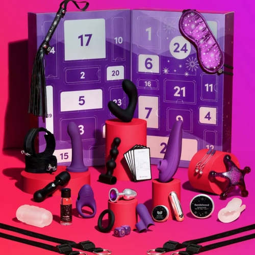 Адвент календар секс іграшок 24 предмети Lovehoney Couple's Advent Calendar 2023 Фіолетовий - 8