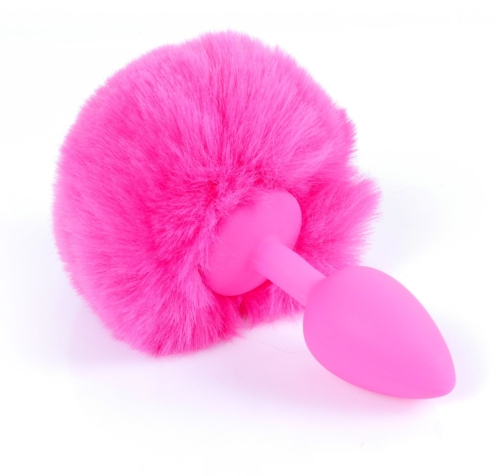 Анальна пробка з хвостом рожевого кольору S BOSS of TOYS PLUG Bunny Tail - 3
