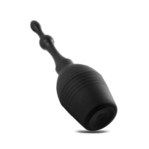 Анальный душ перед сексом Squeezer-X Silicone Anal Douche 310ml черный - 2