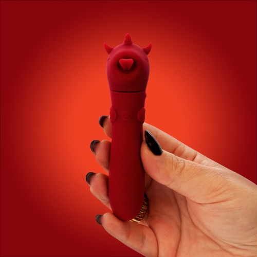 Вибропуля единорожка для клитора бордового цвета Unihorn USB Bullet Blaze Diablo - 7