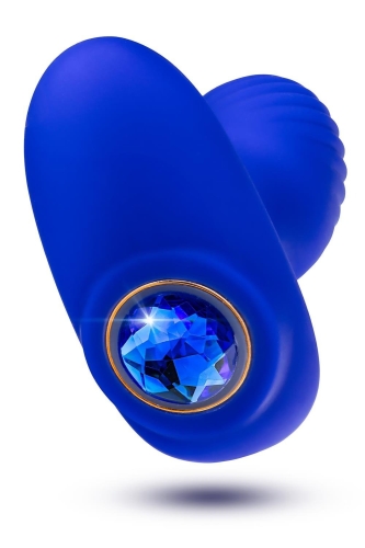 Анальный вибратор с камушком синий Blush Oh My Gem Mystery Sapphire - 3