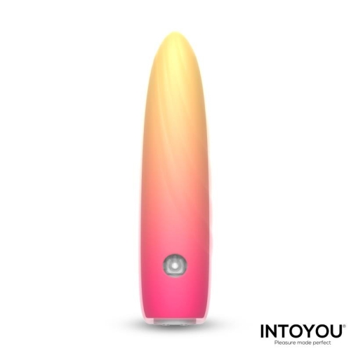 Віброкуль для стимуляції клітора помаранчевий Intoyou Fiora Dual Layer Vibrating Bullet - 2