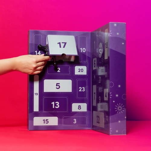 Адвент календар секс іграшок 24 предмети Lovehoney Couple's Advent Calendar 2023 Фіолетовий - 7