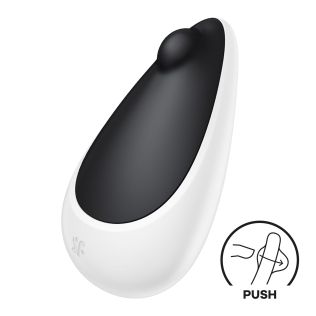 Вибратор для стимуляции клитора черного цвета Satisfyer Spot On 3 Berry