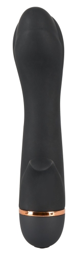 Вібратор тюльпан силіконовий чорного кольору Bendy Tulip Vibrator - 3