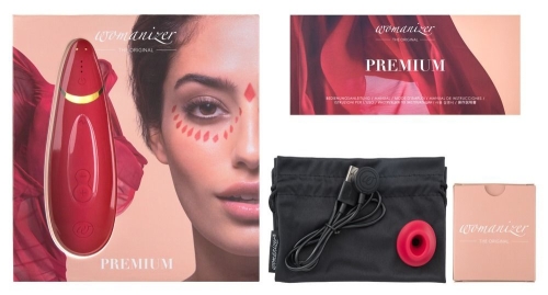 Вакуумний безконтактний вібратор для клітора з автопілотом червоний Womanizer Premium - 8