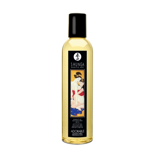 Масажне масло з ароматом кокоса Shunga Adorable 250 мл - 1