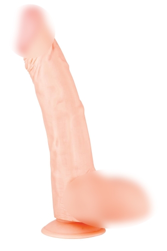 Вібромасажер присоски реалістичний тілесного кольору Dream toys Bigstuff 11INCH - 1