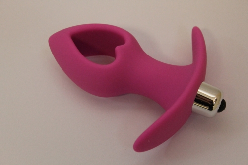 Втулка анальна з вібрацією Sweet Toys L 80 мм d 40 мм, Колір Рожевий - 5